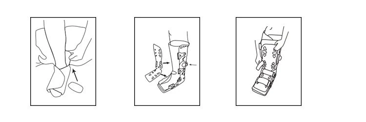 foot fracture walking boot-instructions for use